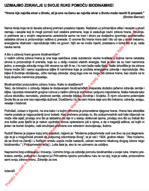 Uzimajmo zdravlje u svoje ruke